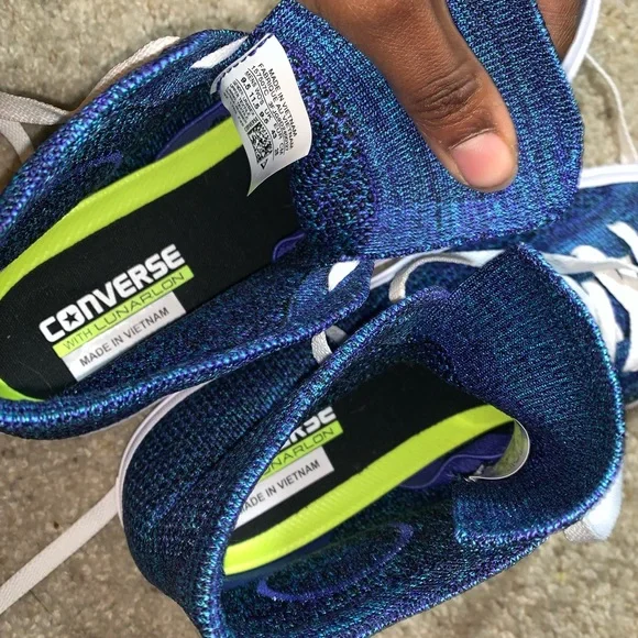 Converse Blue High-Top Sneakers - Picture 7 of 8